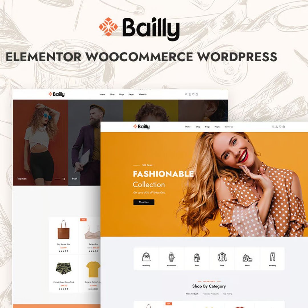 Bailly - Elementor WooCommerce WordPress Theme