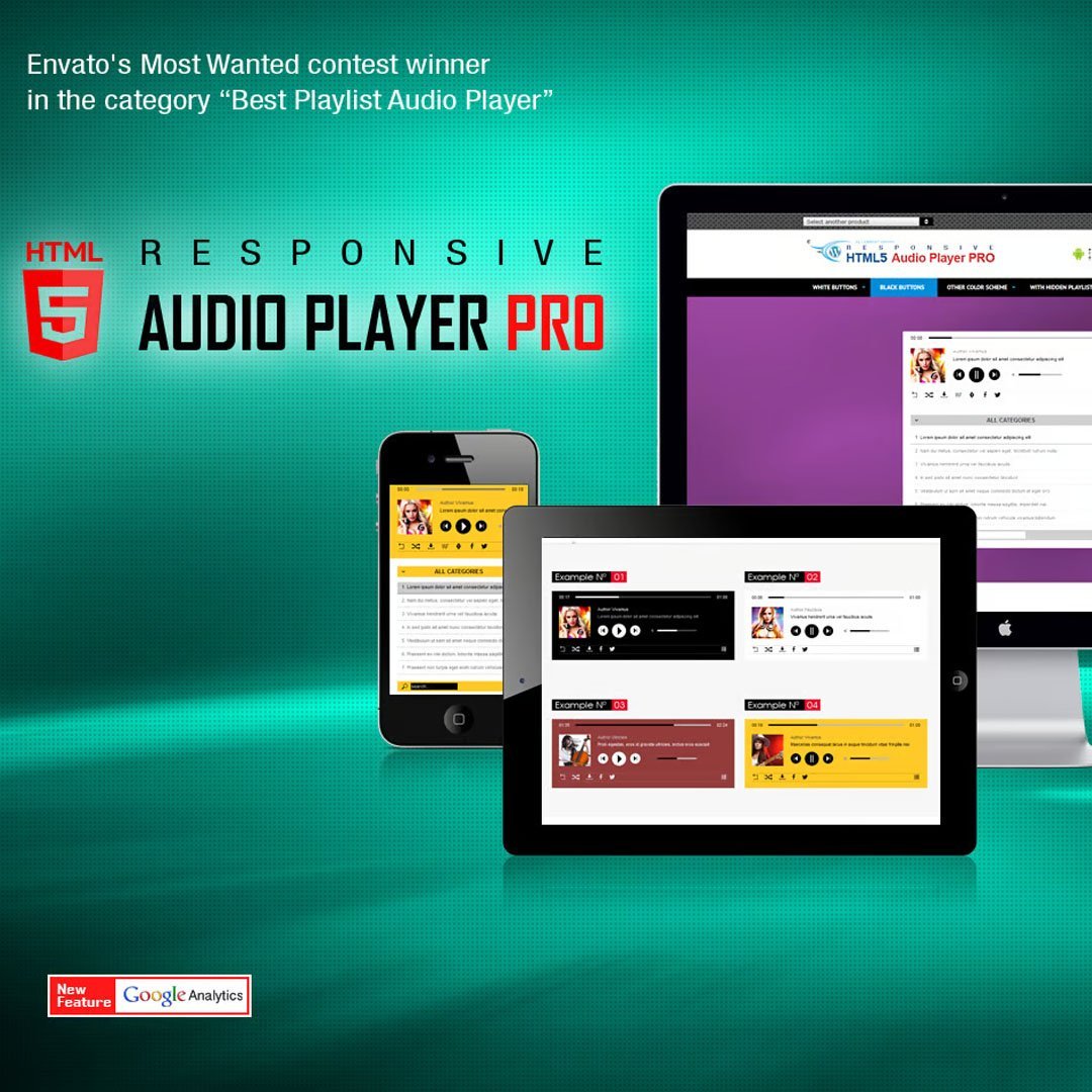 Responsive HTML5 Audio Player PRO WordPress Plugin – DigitalBari