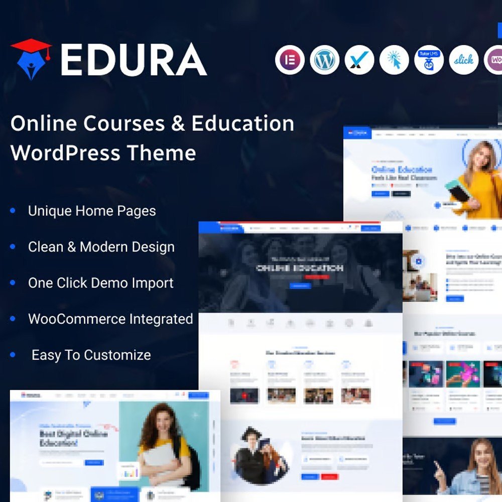 Edura – Online Courses & Education WordPress Theme
